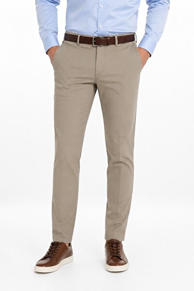 LAVETTO Men's Canvas Trousers Regular Fit Summer Bgl-St05398