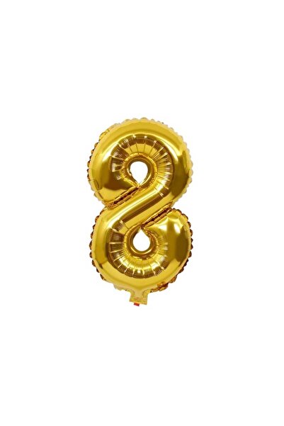 OEM Gold Number 8 Balloon (40cm)