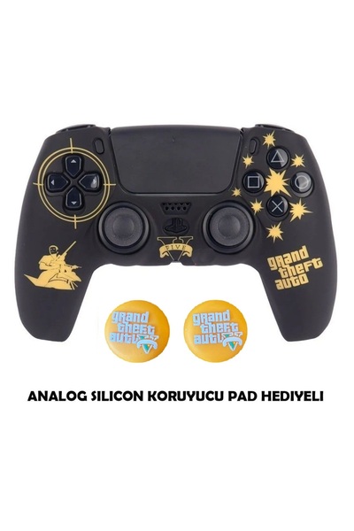 DeadSkull PS5 Dualsense Koruyucu Silikon Kılıf + Analog Silikon Koruyucu