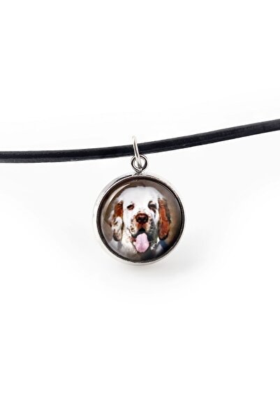 Art - Dog Clumber Spaniel - pandantiv pentru colier cu fotografia ta, lucrat ...