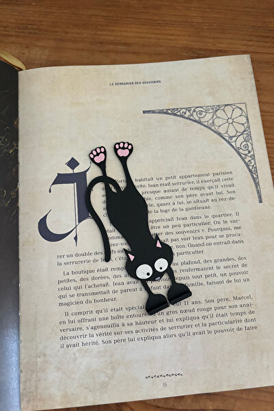 Kedi Kitap Ayracı – Dekoratif Kitap Tutucu