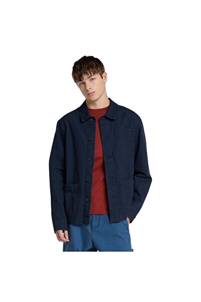 Timberland Kempshire Washed Canvas Chore Erkek Ceket Lacivert