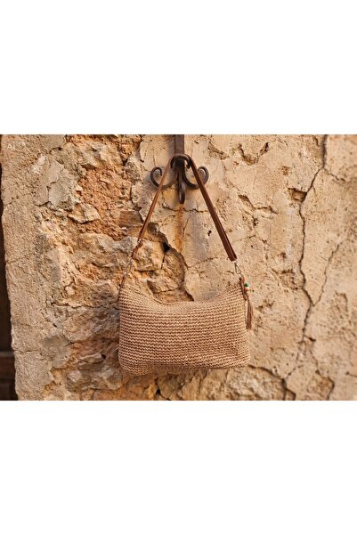 Meya design Modern Wicker Look Zippered Shoulder Bag - 26 cm X 39 cm