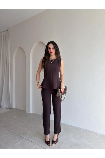 Mooi Butik SHAKE Takım 5478 - Acı Kahve