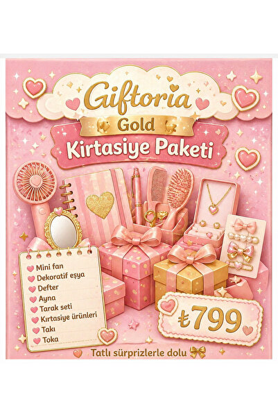 hediye Gold Süpriz Kırtasiye Paketi