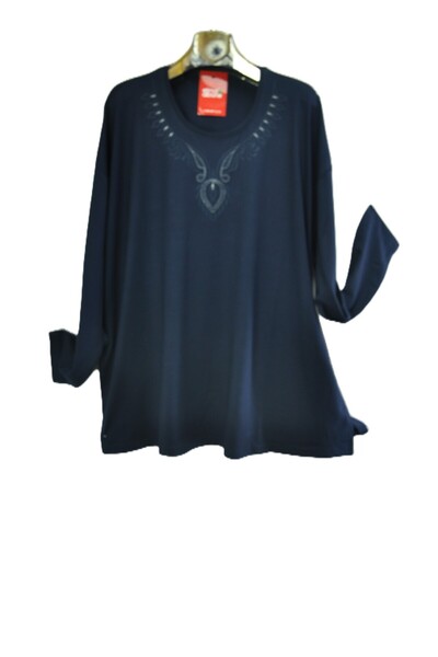 elma abone Plus Size Mother's Quality Workwear Combed Cotton Blouse