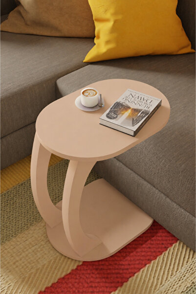 eda hacıoğlu edam bedding group Oval Cappuccino C Sehpa Modern,Tekerlekli Yan...