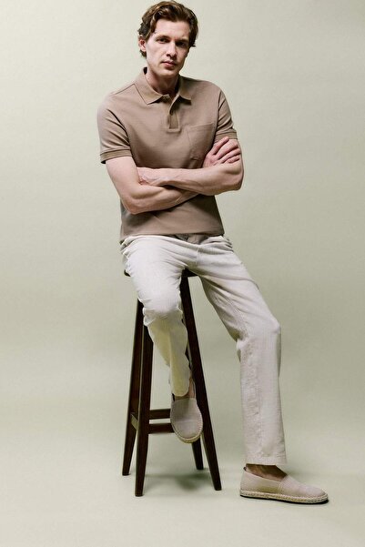 DeFacto 100% Cotton Regular Fit Elastic Waist Trousers D2671Ax26Sm