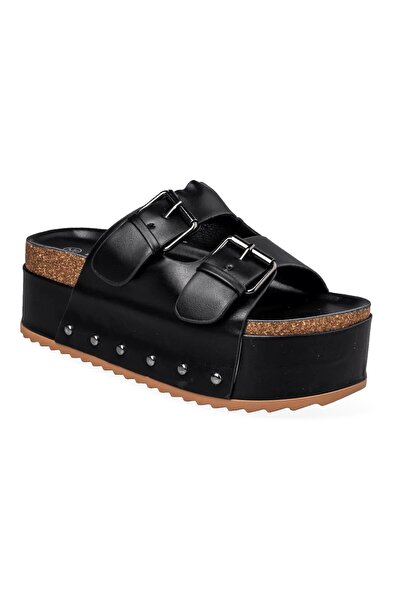 Envie Shoes Γυναικεία Παπούτσια Παντόφλες Flatforms E42-21165-34 Μαύρο