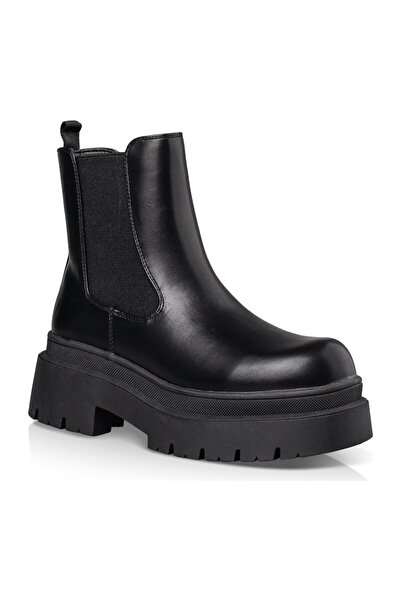 Envie Shoes Γυναικεία Mποτάκια CHUNKY CHELSEA BOOTS E12-22153-34 Μαύρο