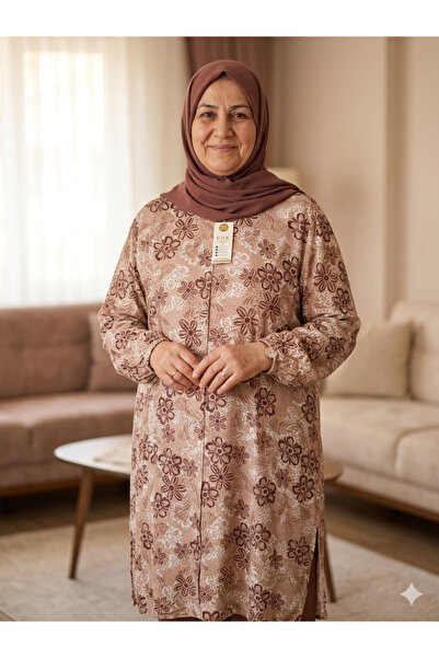 SENFONİ Büyük Beden Anne Viskon Tunik