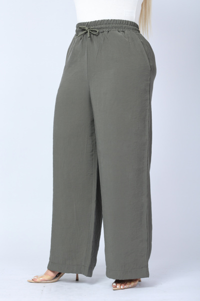 BONİTA FASHİON Plus Size High-Waisted Wide Leg Cupra Modal Comfortable Flowy Premium a Plus Quality Pants - Soft Textured & Stylish for Daily & Office