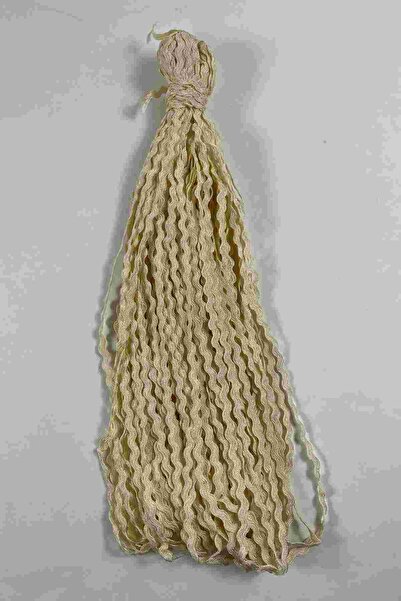 Hobigram Cream Vavel Wavy Decorative Ribbon – 1 cm Thin Zigzag Ribbon 10 Meters