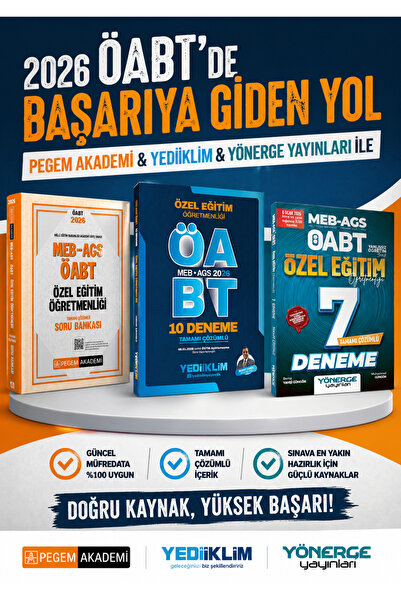Pegem Akademi Yayıncılık Pegem 2026 MEB AGS ÖABT Özel Eğitim Öğretmenliği Sor...