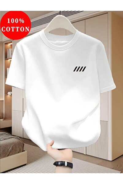 ELAN WEAR Printed Oversize Women'S/Men's Unisex White Tshirt Cotton 1St Class...