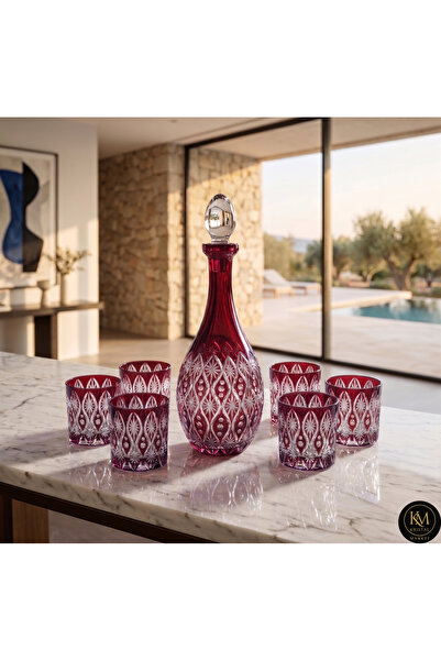 Kristal Market Cleopatra Meşrubat Şerbetlik ve Viski Takımı