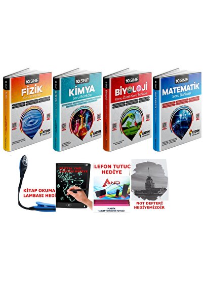 Aydın Yayınları 2026-2027 Müfredat 10 Sınıf -Fizik-Kimya-Biyoloji Matematik S...