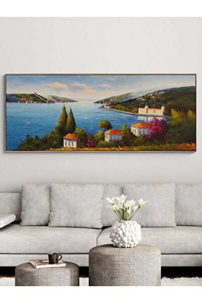 Simurg Sanatevi Boğaz’a Bakan Pencereler Yağlı Boya Tablosu