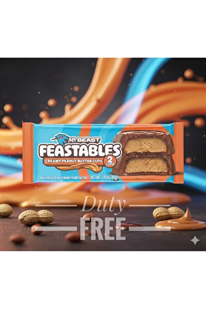hijazigroup MrBeast Feastables Creamy Peanut Butter Cups 40G
