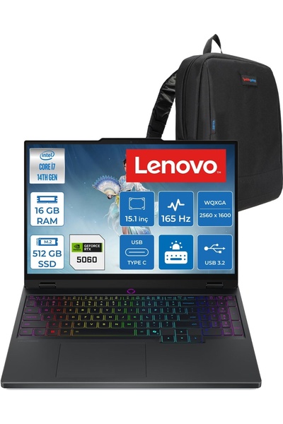 LENOVO Legion 5 15IRX10 Intel Core I7 14700HX 16GB Ddr5 512GB SSD RTX5060 8gb...