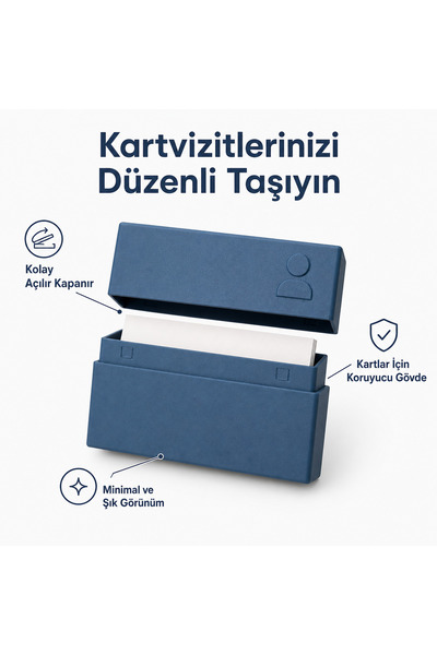 justone Prestijli Kartvizit Koruyucu – Bükülme Önleyici Cep Tipi Kartlık, Çan...