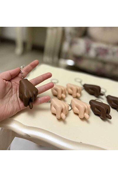 Aura Design Studio Esprili “Nah” El İşareti Anahtarlık 7CM