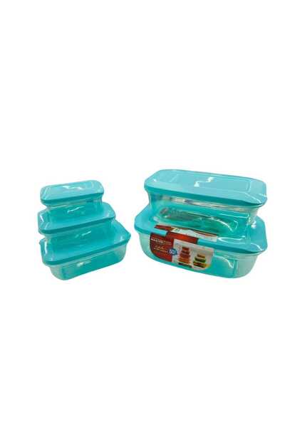 Mastercook Master Cook Malta Rectangle Food Container Set, Small, Assorted, 5...