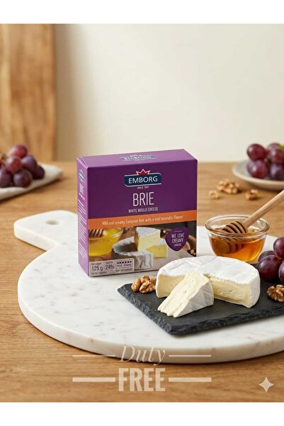 hijazigroup Emborg Brie white mould cheese 125GR