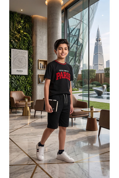 h.kids طقم صيفي كاجوال بتصميم عصري
