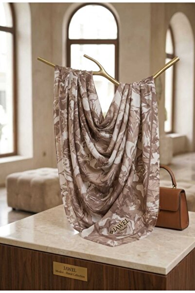 w white stars sports & wear Jawel Floral Motif Cotton Soft Shawl