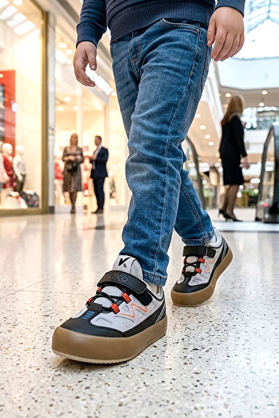 Kiko Kids Plan Günlük Cırtlı Bağcıklı Erkek Çocuk Spor Ayakkabı