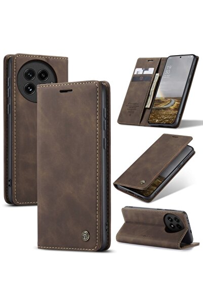 Caseme 013 Retro Θήκη Βιβλίο Coffee (OnePlus 13 5G)