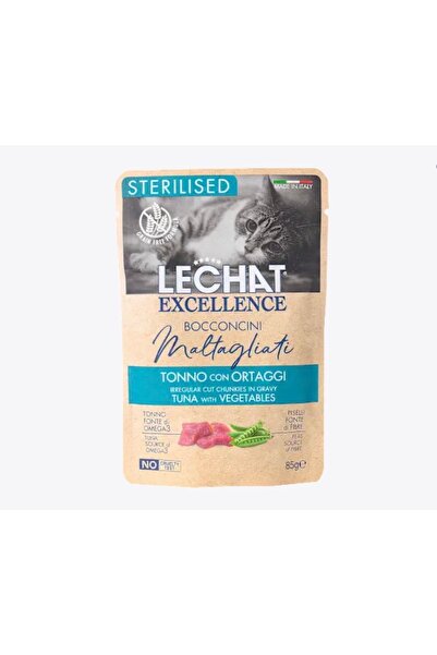 ROY From the Italian Brand Monji, Sterilized Wet Cat Food with Tuna and Veget...