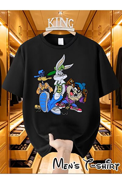 H&GHAMLEGİYİM Printed T-Shirt. Short Sleeve Summer & Spring Casual Top Wear T...