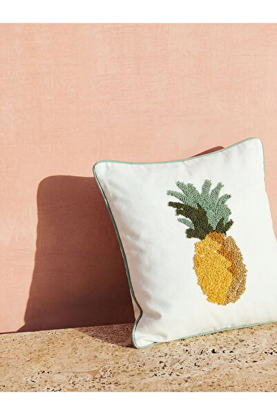 LC Waikiki Nevavm Farkıyla Pineapple Printed Cushion Cover 40X50 cm