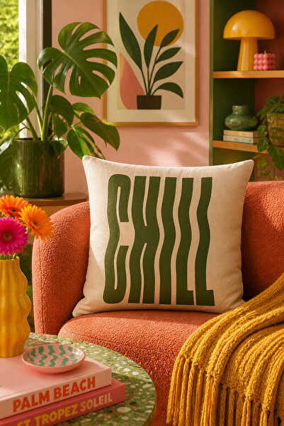 Bertille Home Pop Art Serisi Çift Tarafı Dijital Baskılı Kırlent Kılıfı