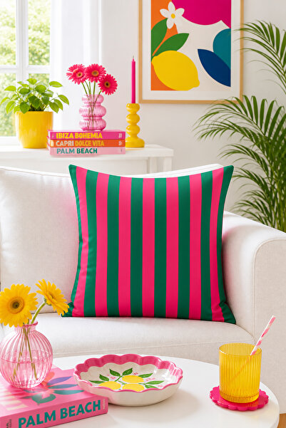 Bertille Home Σειρά Pop Art Κάλυμμα μαξιλαριού διπλής όψης με ψηφιακή εκτύπωση