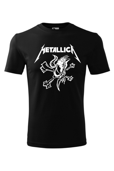 Malfini Tricou cu maneca scurta unisex Rock Metallica Head