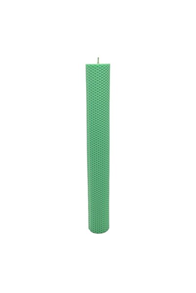 AFO Lumanare ceara naturala tip fagure 41cm verde menta diametru 5.5cm