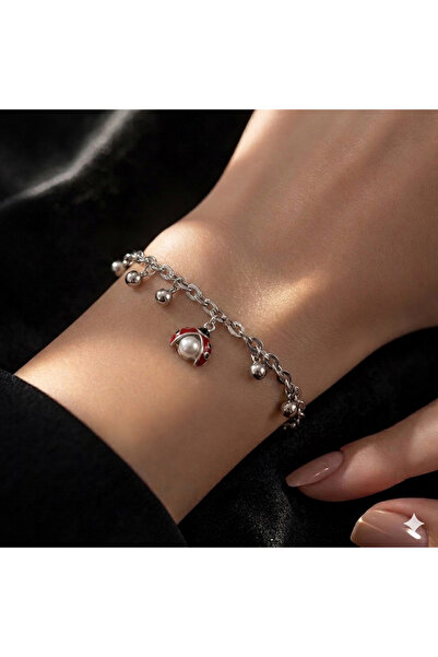 Liva Group Atelier Premium cm Stamped / Ladybug Pearl Detailed Bracelet