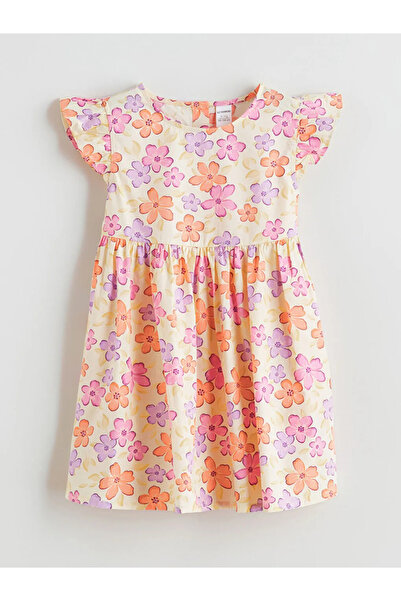 LC Waikiki Lcw Kids Crew Neck Girl's Poplin Dress Girl's Dress