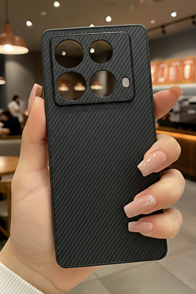 Nezih Case İnfinix Note 40-Note 40 Pro Uyumlu Kamera Korumalı Carbon Görünüml...