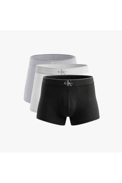 Calvin Klein Trunk 3'lü Erkek Gri Boxer