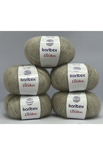 KARİTEX London El Örgü İpliği 10'lu paket, 10X50 Gr. 300 Mt. %65 Akrilik %33 ...