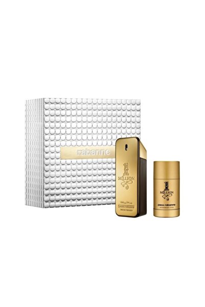 Paco Rabanne Комплект Paco Rabanne: 1 Million, Тоалетна вода, За мъже, 100 мл...