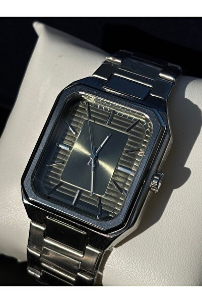 ardentıs Erkek Kol Saati - Kare Oval Kasa Luxury Tasarım - Gümüş Metal Kordon...