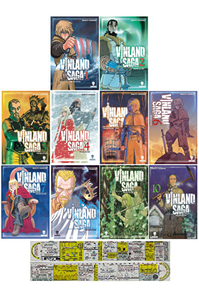 Kurukafa Yayınevi Vinland Saga 1-2-3-4-5-6-7-8-9-10. Ciltler Manga Seti + Öze...
