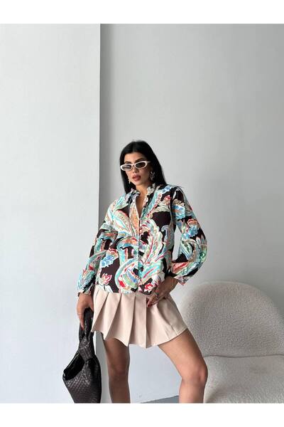 DİMA FASHİON DESEN DETAYLI GÖMLEK