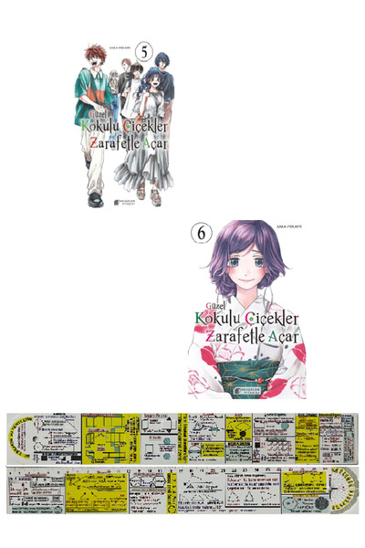 Akıl Çelen Kitaplar Güzel Kokulu Çiçekler Zarafetle Açar 5-6. Ciltler Manga S...
