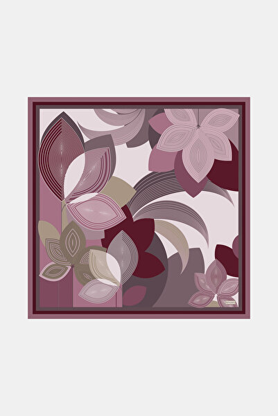 Vakko ÇİÇEK DESENLİ TWILL İPEK GAVROŞ